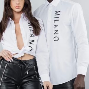 Milano Di Rouge Unisex Button Down Shirt